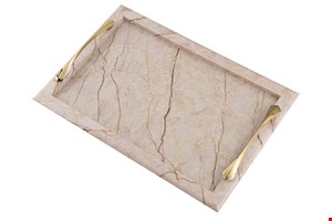 تخت جمشید مرمر رگه جگری  سایز کوچک 27*37